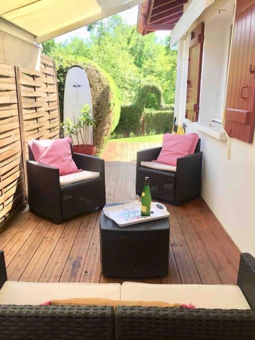 1Km Plage, Agreable Maison 6 Pers Classee 3* Hendaya Exterior foto